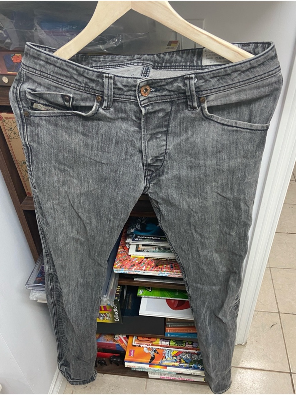 Diesel Men's Grey Skinny Jeans